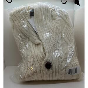 The Irish Store - 100% Merino Wool Mens's Sweater XL NEW Ivory